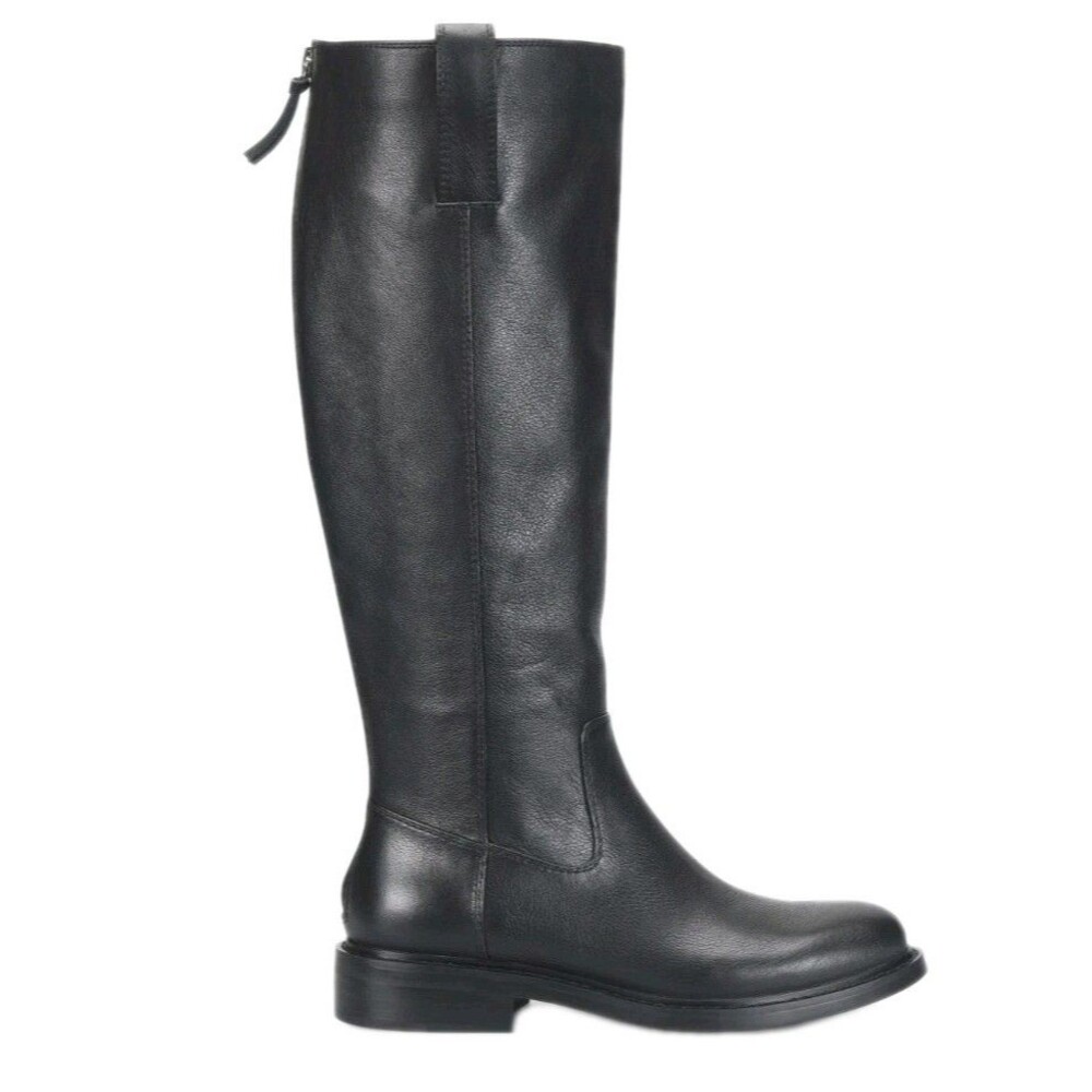 Womens Sofft Samantha III Black Leather Knee High Riding Boots Size 6 M NWOB